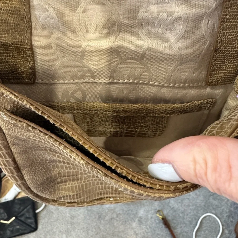Michael Kors Beige Crossbody Bag